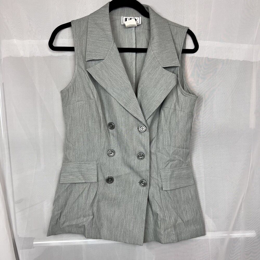 Vintage 90s DBY sleeveless blazer tank MD office career wear longline